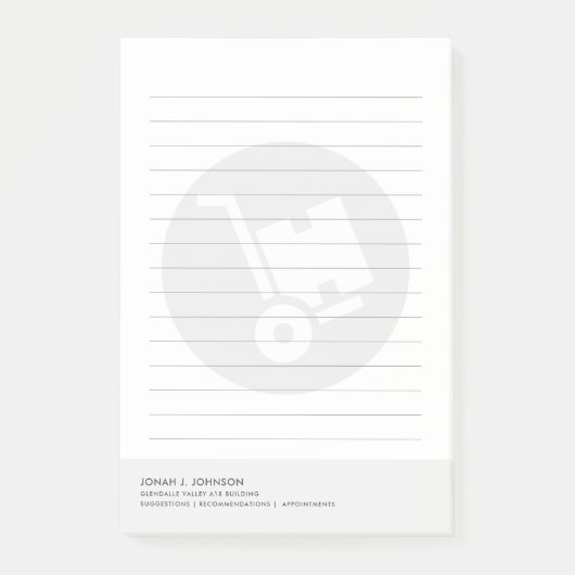Magazijnmanager | Minimale Stijl Post-it® Notes (Voorkant)
