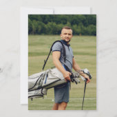 Magazine 30 Mannen Golfdertigjarige verjaardag Kaart (Achterkant)