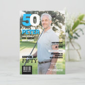 Magazine 50 Mannen Golfviering 50 jaar Kaart (Staand voorkant)