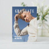 MAGAZINE AFSTUDEREN AANKONDIGING FEESTUITNODIGING (Staand voorkant)