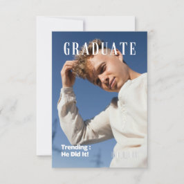 MAGAZINE AFSTUDEREN AANKONDIGING FEESTUITNODIGING