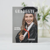 MAGAZINE AFSTUDEREN AANKONDIGING FEESTUITNODIGING (Staand voorkant)