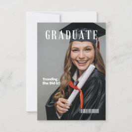 MAGAZINE AFSTUDEREN AANKONDIGING FEESTUITNODIGING