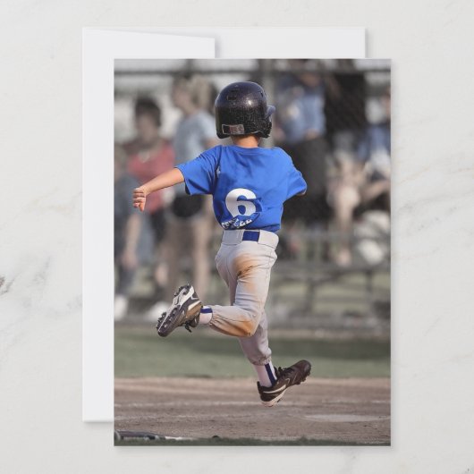 Magazine Celebrity Baseball Verjaardag Party Foto Kaart (Achterkant)