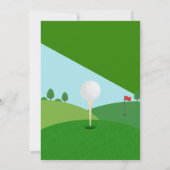 Magazine Celebrity Golf Verjaardagsfeest Foto Kaart (Achterkant)