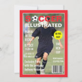 Magazine Celebrity Soccer verjaardagsfeestje foto Kaart (Voorkant)