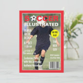 Magazine Celebrity Soccer verjaardagsfeestje foto Kaart (Staand voorkant)