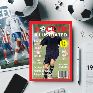 Magazine Celebrity Soccer verjaardagsfeestje foto Kaart