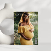 Magazine Cover Foto Baby shower Kaart