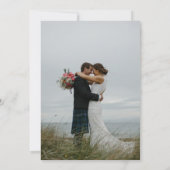 Magazine cover foto bruiloft uitnodiging (Achterkant)