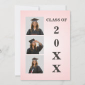 Magazine Cover Graduation Cap Gown Pink Kaart (Achterkant)