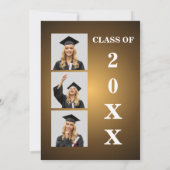 Magazine Cover Graduation Gold Kaart (Achterkant)