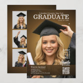 Magazine Cover Graduation Gold Kaart (Voorkant / Achterkant)