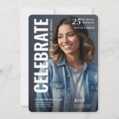 Magazine Cover Photo Milestone 25th Birthday Party Kaart (Voorkant)