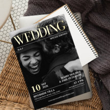 Magazine Editorial Newspaper Wedding Photo GOLD