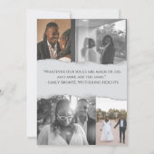 Magazine Editorial Newspaper Wedding Save the Date Kaart (Achterkant)