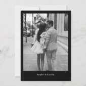 Magazine Editorial Newspaper Wedding Save the Date Kaart (Achterkant)