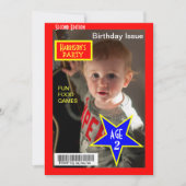 Magazine Foto Birthday Party nodigt uit Kaart (Voorkant)