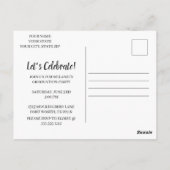 Magazine-geïnspireerde uitnodiging voor afstudeerf (Achterkant)