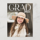 Magazine-geïnspireerde uitnodiging voor afstudeerf (Voorkant)