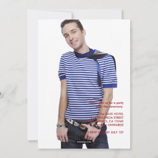 Magazine Hoesje Afstuderen aankondiging (Achterkant)