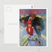 Magazine Hoesje, Alphonse Mucha Briefkaart (Voorkant / Achterkant)