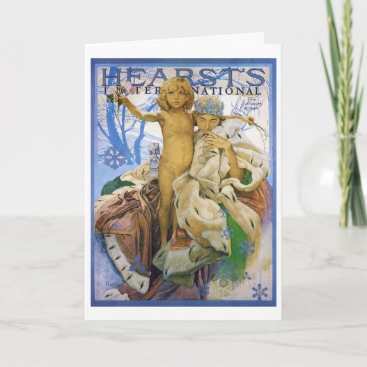 Magazine Hoesje, Alphonse Mucha Kaart (Voorkant)