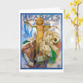 Magazine Hoesje, Alphonse Mucha Kaart (Gele Bloem)