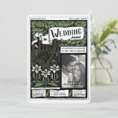 magazine Hoesje Art Nouveau Wedding Kaart (Staand voorkant)