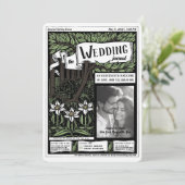 magazine Hoesje Art Nouveau Wedding Kaart (Staand voorkant)
