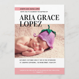 Magazine Hoesje Baby Girl Doop Kaart