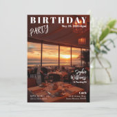 Magazine Hoesje Beach Verjaardag Kaart (Staand voorkant)