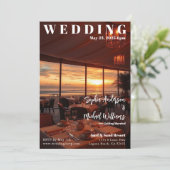 Magazine Hoesje Beach Wedding Kaart (Staand voorkant)