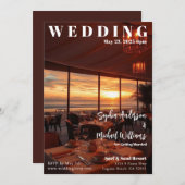 Magazine Hoesje Beach Wedding Kaart (Voorkant / Achterkant)