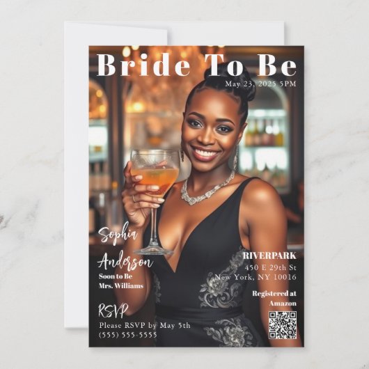Magazine Hoesje Bride to Be-Invitation Kaart (Voorkant)