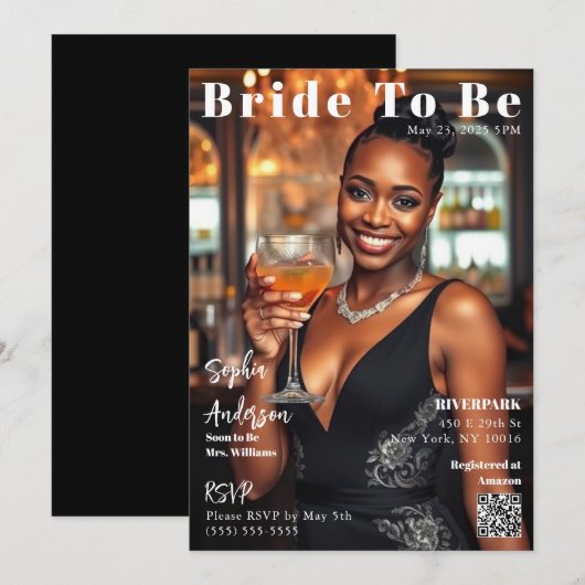 Magazine Hoesje Bride to Be-Invitation Kaart (Voorkant / Achterkant)