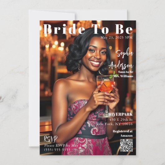 Magazine Hoesje Bride to Be-Invitation Kaart (Voorkant)