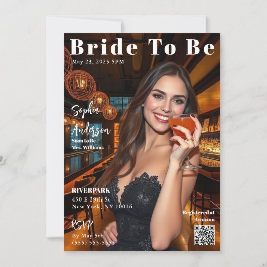 Magazine Hoesje Bride To Be Kaart (Voorkant)