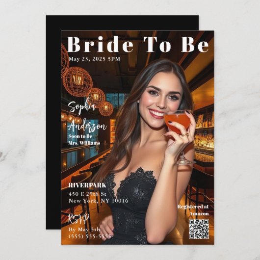 Magazine Hoesje Bride To Be Kaart (Voorkant / Achterkant)