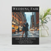 Magazine Hoesje bruiloft in de stad Kaart (Staand voorkant)