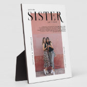 Magazine Hoesje | Cadeau voor zusters Fotocollage Fotoplaat (Zijkant)