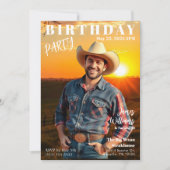 Magazine Hoesje Country Birthday Kaart (Voorkant)