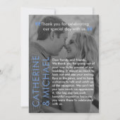 Magazine Hoesje donker foto Modern minimalistisch Bedankkaart (Voorkant)