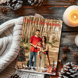 Magazine Hoesje Eerste kerst als groeiende familie Feestdagenkaart