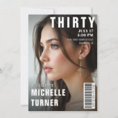 Magazine Hoesje Foto 30ste Verjaardagsfeest Kaart (Voorkant)
