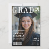 Magazine Hoesje Foto Afstudeerfeest Kaart (Voorkant)