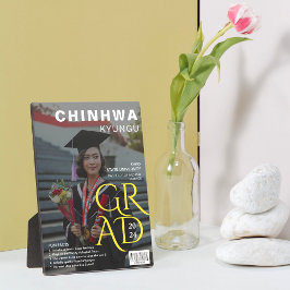 Magazine Hoesje foto Afstuderen aandenken Fotoplaat