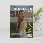 Magazine Hoesje Foto Afstuderen Aankondiging (Staand voorkant)