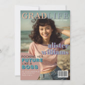 Magazine Hoesje Foto Afstuderen Aankondiging (Voorkant)