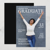 Magazine Hoesje Foto Afstuderen Aankondiging (Voorkant / Achterkant)